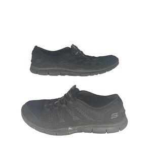 Skechers‎ Air Cooled Memory Foam Women's Black Sneakers Slip On Size 10